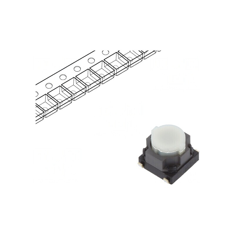 Microîntrerupător TACT SPST 0,02A/15VDC SMT fără 3,5mm | Electronic-mag.ro | Componente Electronice