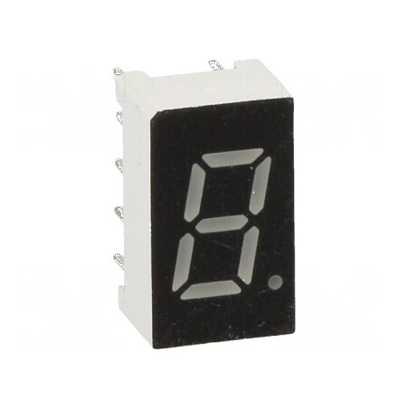 Afişaj LED 7 segmente 7,62mm albastru 60mcd | Electronic-mag.ro | Componente Electronice
