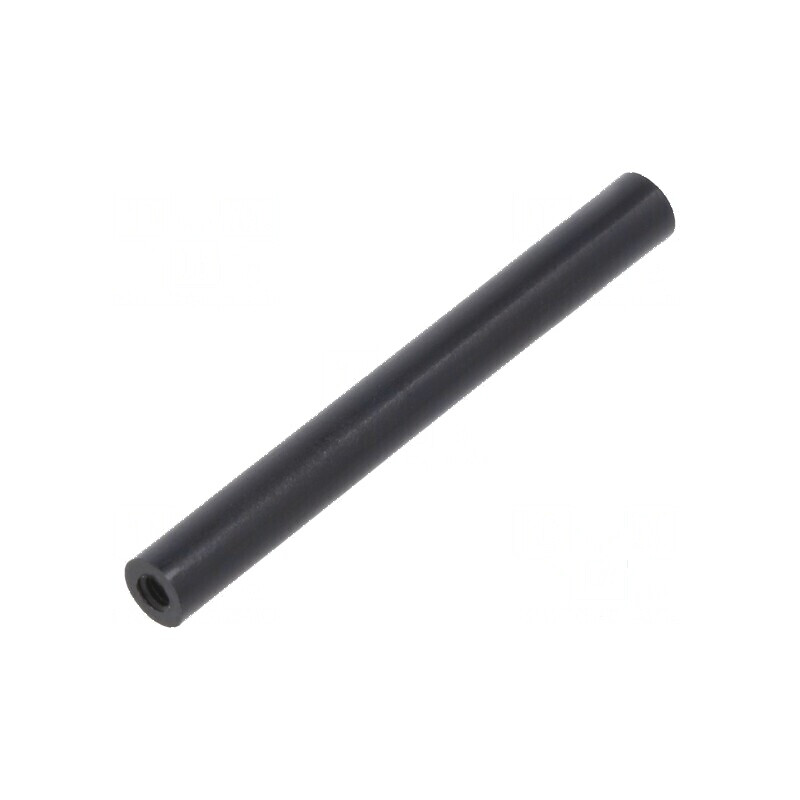 Manşon distanţier cilindric poliamidă M2,5 45mm negru | Electronic-mag.ro | Componente Electronice