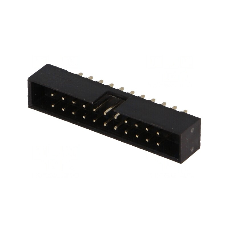 Conector IDC soclu tată 22 PIN THT aurit 2mm negru | Electronic-mag.ro | Componente Electronice
