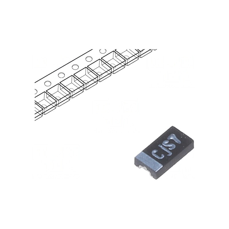 Condensator tantal-polimer 47uF 6.3VDC 1206 SMD low ESR ±20% | Electronic-mag.ro | Componente Electronice