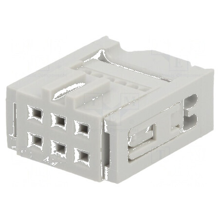 Conector IDC mufă mamă 6 PIN aurit cu presare cablu | Electronic-mag.ro | Componente Electronice