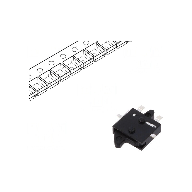 Comutator cu senzor Poz 2 SPST-NO 0,001A/5VDC fără iluminare SMT | Electronic-mag.ro | Componente Electronice