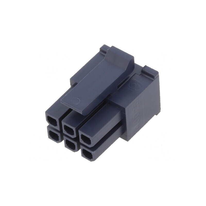 MicroFit 3.0 Conector DR Rcpt 6Ckt Glow Wire | Electronic-mag.ro | Componente Electronice