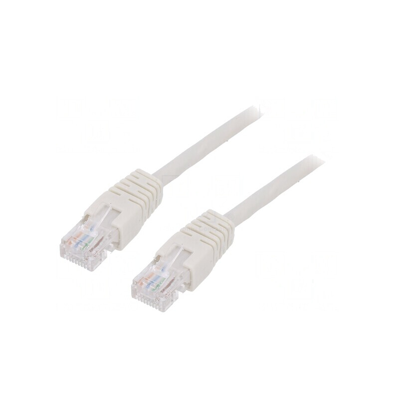 Patch cord U/UTP 5e 0,25m CCA PVC gri 26AWG | Electronic-mag.ro | Componente Electronice