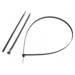 Colier strângere poliamidă 1000mm 12,5mm 1112N negru | Electronic-mag.ro | Componente Electronice