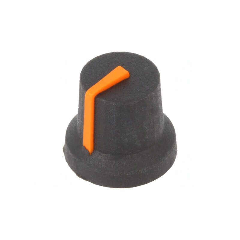 Buton rotativ cu indicator din plastic, 6mm, Ø16,8x14,5mm | Electronic-mag.ro | Componente Electronice