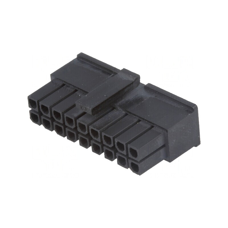 Conector cablu-placă MF30 3mm PIN 18 mamă fără contacte | Electronic-mag.ro | Componente Electronice