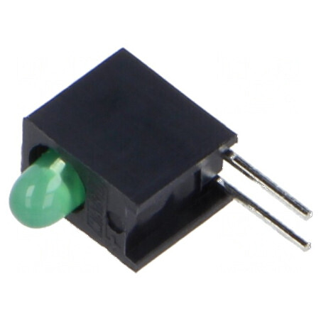 LED 3mm Verde Difuză 20mA | Electronic-mag.ro | Componente Electronice