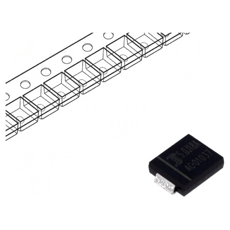 Diodă TVS 5kW 20-22,1V 171,2A unidirecțională SMC | Electronic-mag.ro | Componente Electronice