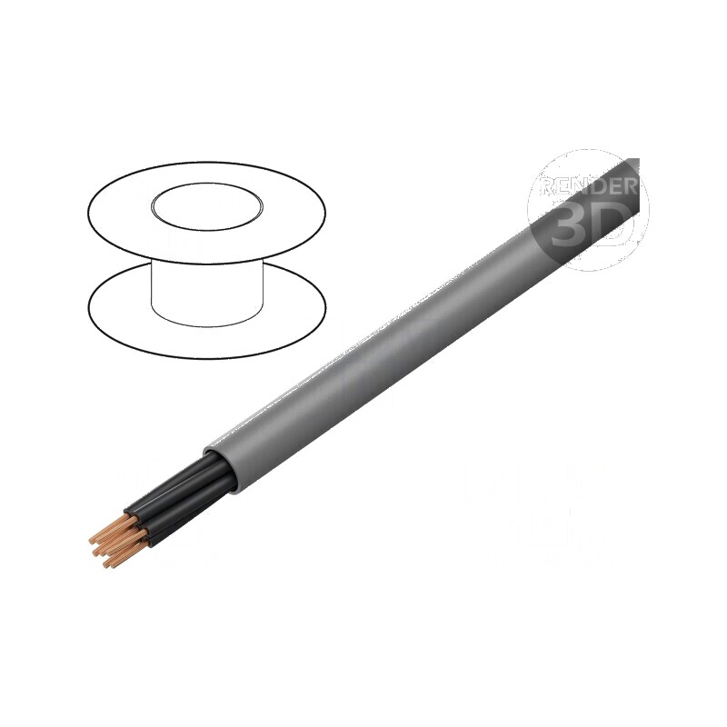 Cablu BiT 500 3x0,5mm² neecranat 300V/500V gri | Electronic-mag.ro | Componente Electronice