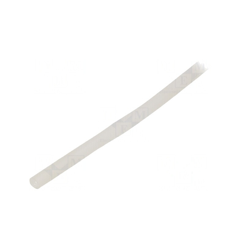 Manșon electroizolant silicon natural Ø3mm | Electronic-mag.ro | Componente Electronice