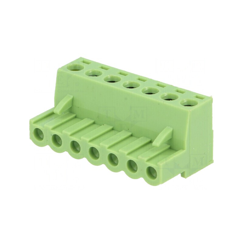 Regletă de conexiuni deconectabilă 5mm, 7 piste, mufă dreptă | Electronic-mag.ro | Componente Electronice