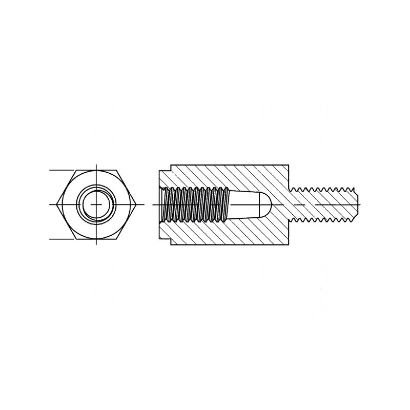 Manşon distanţier hexagonal poliamidă 66 M3, 40mm | Electronic-mag.ro | Componente Electronice Manşon distanţier hexagonal poliamidă 66 M3, 40mm | Electronic-mag.ro | Componente Electronice