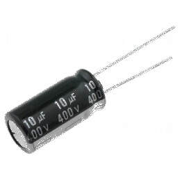 Condensator electrolitic 10µF 400V DC | Electronic-mag.ro | Componente Electronice