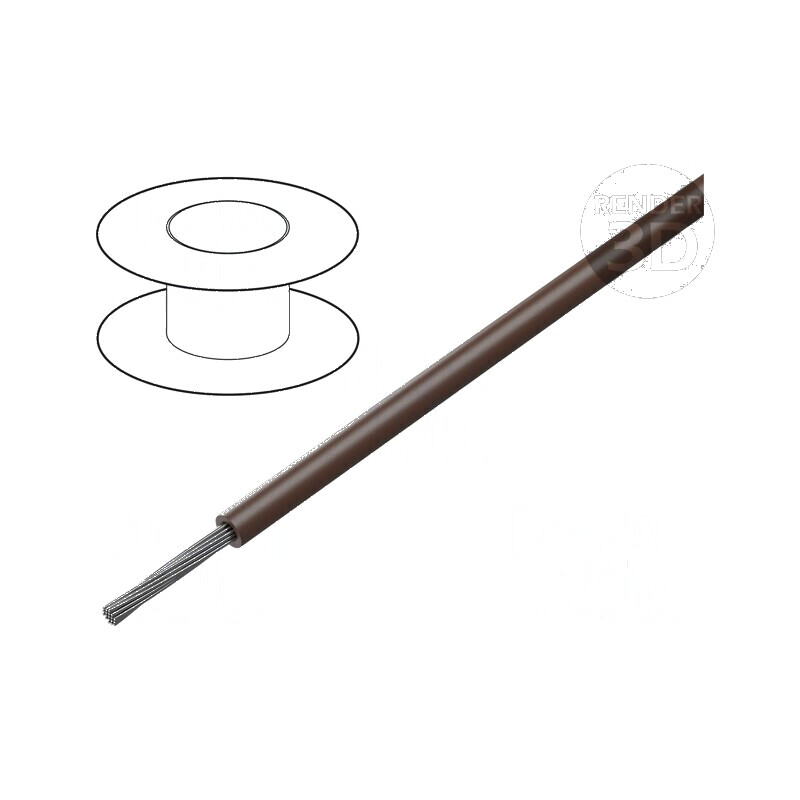 Cablu SiF 1x1,5mm2 litat Cu silicon maro 300V, 500V | Electronic-mag.ro | Componente Electronice