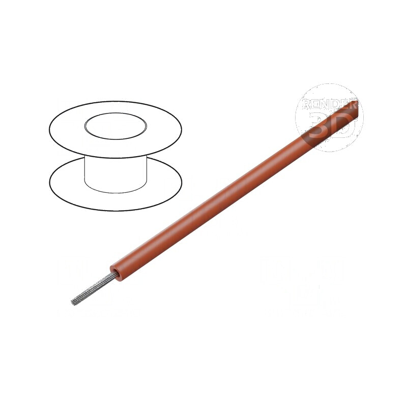 Cablu SiF 1x1,5mm2 litat Cu silicon roșu 300V, 500V | Electronic-mag.ro | Componente Electronice
