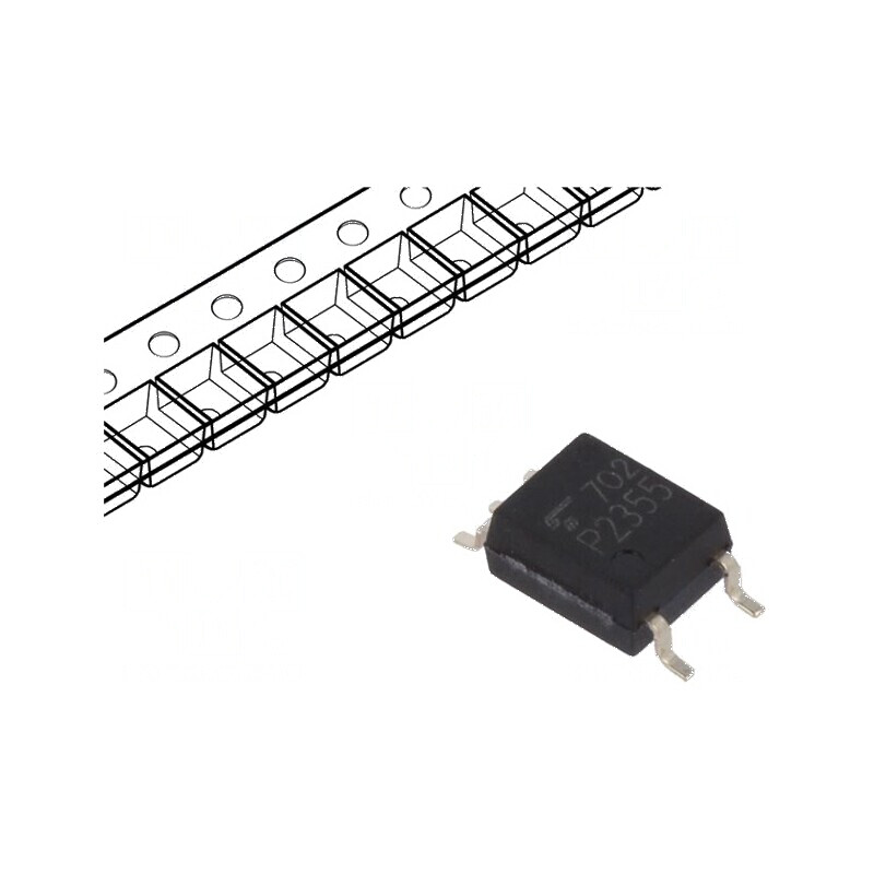 Optocuplor SMD 3,75kV SO6 - Ch: 1 OUT: Totem Pole 25kV/μs | Electronic-mag.ro | Componente Electronice