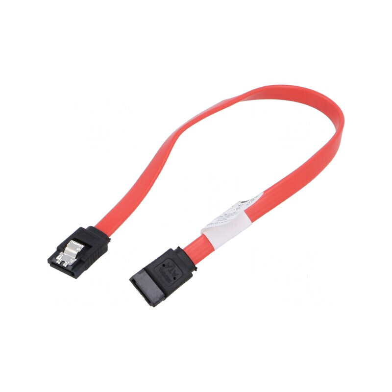 Cablu SATA 0,3m roșu, mufă din ambele părți, CCS | Electronic-mag.ro | Componente Electronice