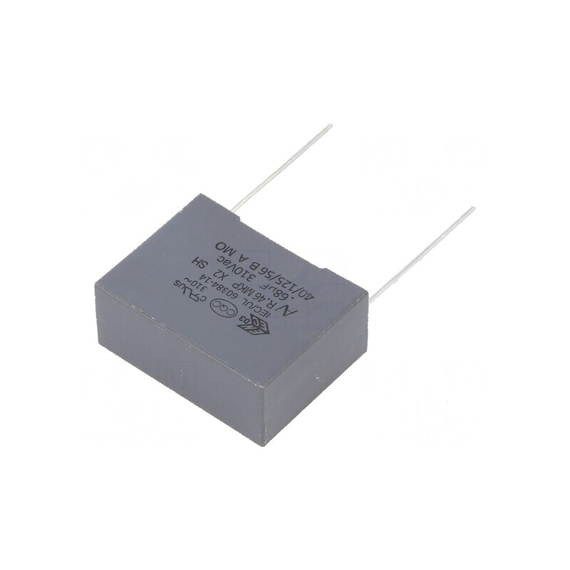 Condensator polipropilenă X2 R46 310V 0,68uF 26,5x20x11mm | Electronic-mag.ro | Componente Electronice