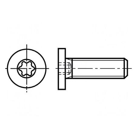 Şurub M5x16 Cap Rotund Torx TX15 Oţel Zincat | Electronic-mag.ro | Componente Electronice
