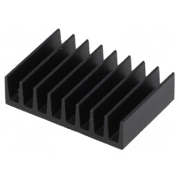 Radiator extrudat negru 13mm L, 19mm W, 4.8mm H, 29K/W | Electronic-mag.ro | Componente Electronice