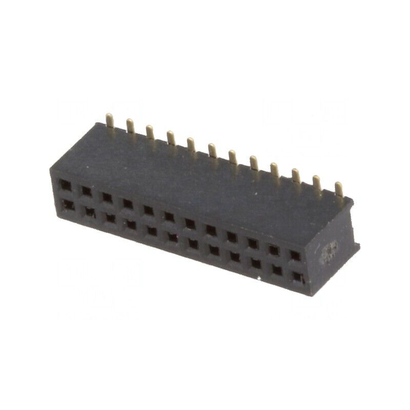 Conector şiruri pini soclu mamă 24 PIN 1,27mm SMT 2x12 | Electronic-mag.ro | Componente Electronice