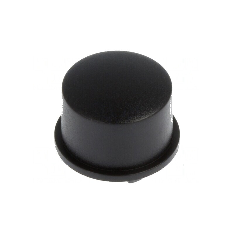 Tastă 5G rotundă neagră Ø12mm H: 6,7mm | Electronic-mag.ro | Componente Electronice