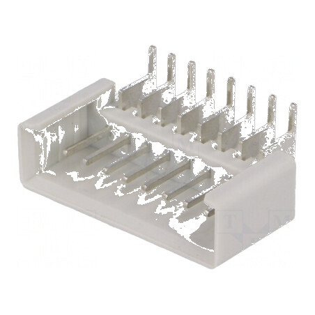 Conector IDC soclu tată 8 pini 90° THT cositorit | Electronic-mag.ro | Componente Electronice