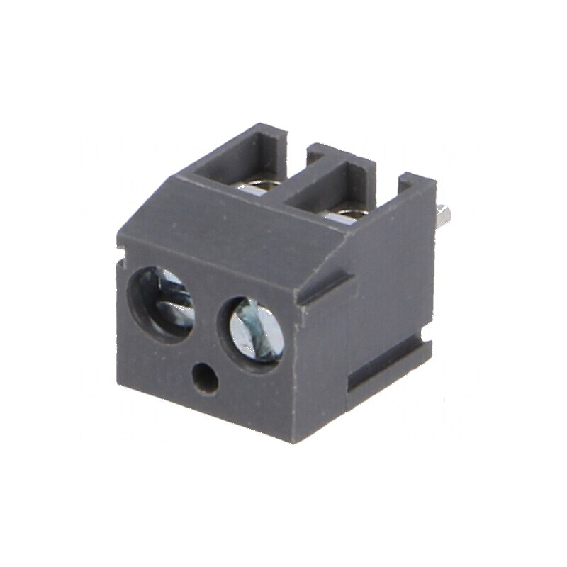 Regletă de conexiuni PCB 90° 3,81mm 2 piste 10A | Electronic-mag.ro | Componente Electronice