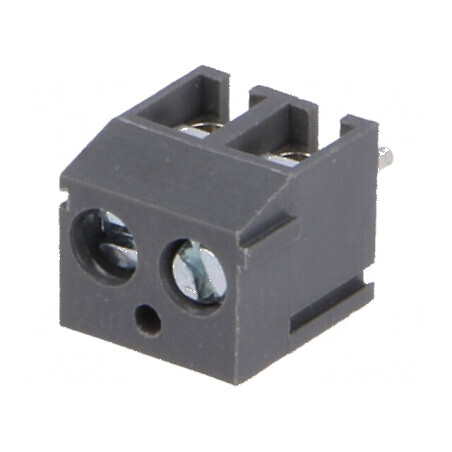Regletă de conexiuni PCB 90° 3,81mm 2 piste 10A | Electronic-mag.ro | Componente Electronice
