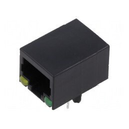 Conector RJ45 8p8c cu diodă LED THT | Electronic-mag.ro | Componente Electronice