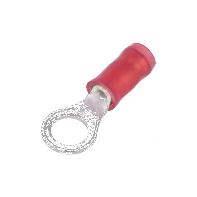 Vârf inelar M5 crimpat roşu pentru cablu 0,3-1,4mm² | Electronic-mag.ro | Componente Electronice