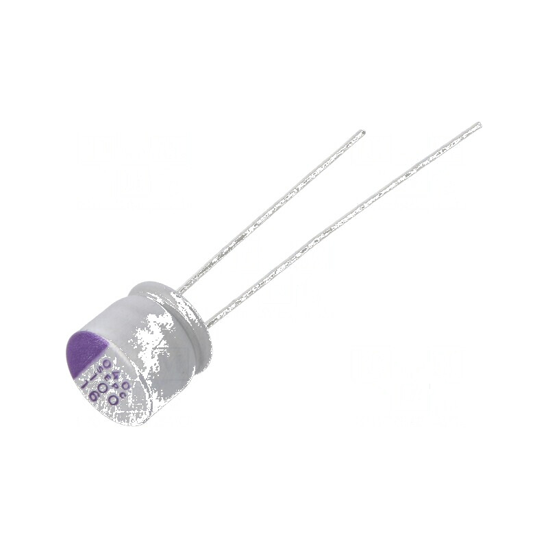 Condensator polimeric 100uF 16VDC THT ±20% -55÷105°C | Electronic-mag.ro | Componente Electronice