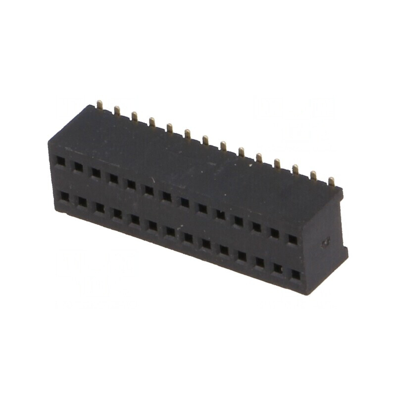 Conector şiruri pini soclu mamă 28 PIN 1,27mm SMT 2x14 | Electronic-mag.ro | Componente Electronice