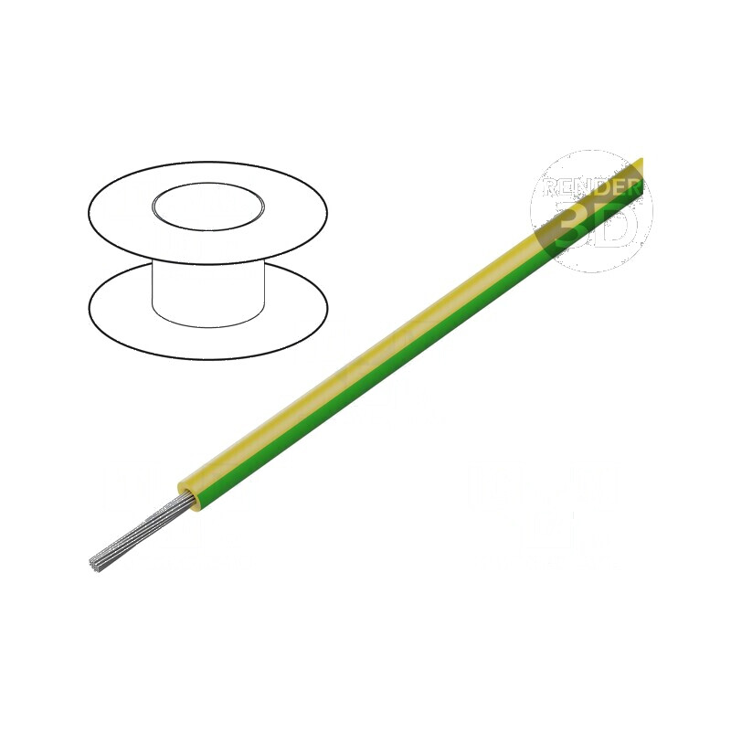 Cablu HELUTHERM 145 1x0,25mm² litat Cu galben-verde CPR Eca | Electronic-mag.ro | Componente Electronice