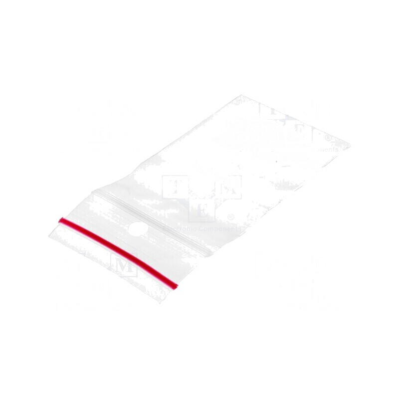 Pungă cu fermoar 60mm x 40mm 40um polietilenă | Electronic-mag.ro | Componente Electronice