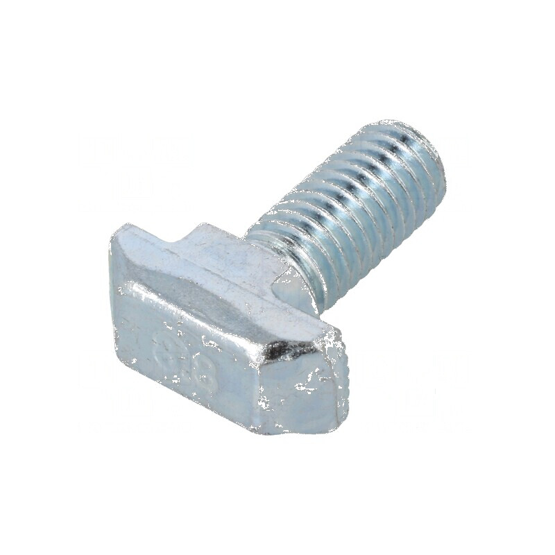 Şurub oţel zinc M8 pentru profil, lăţime cant 10mm, lungime 20mm | Electronic-mag.ro | Componente Electronice