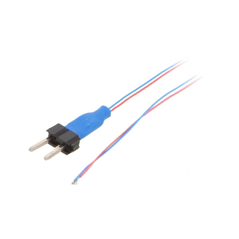 LED albastru 25-40mcd 120° cu cablu Term x2 1x0,5x0,4mm | Electronic-mag.ro | Componente Electronice