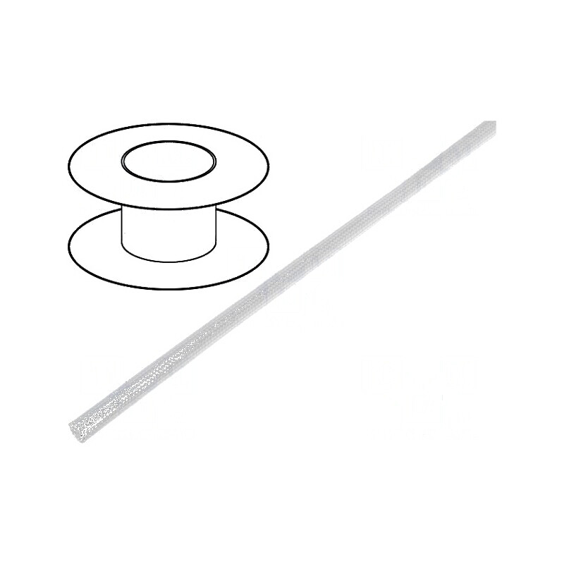 Manșon electroizolant fibră de sticlă 3mm -40÷180°C | Electronic-mag.ro | Componente Electronice