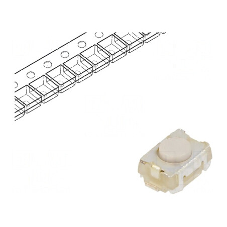 Microîntrerupător TACT SPST-NO 0,05A/12VDC SMT 1,57N | Electronic-mag.ro | Componente Electronice