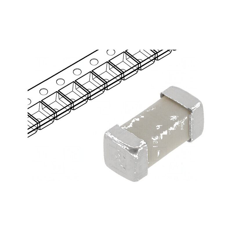 Siguranţă întârziere 1,6A 125VAC 125VDC SMD alamă | Electronic-mag.ro | Componente Electronice