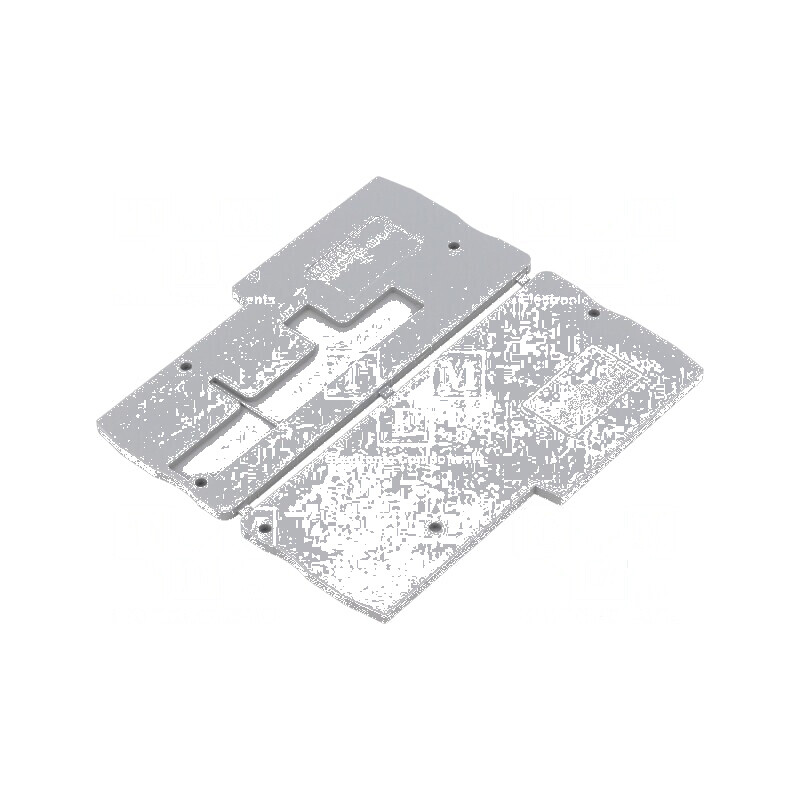 Capac final gri 2,2mm x 33,8mm x 74,4mm | Electronic-mag.ro | Componente Electronice