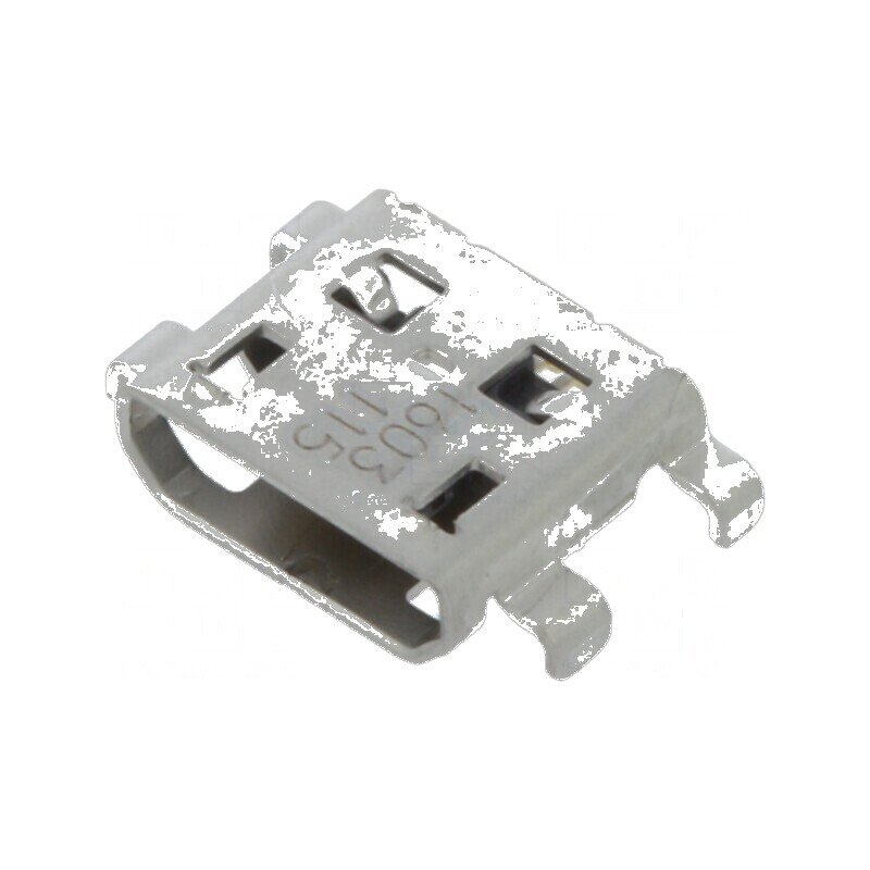 Conector USB B Micro Soclu PCB SMT 5 PIN Orizontale | Electronic-mag.ro | Componente Electronice