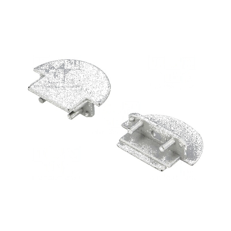 Obturator LED profil argintie 2 buc ABS cu orificiu | Electronic-mag.ro | Componente Electronice