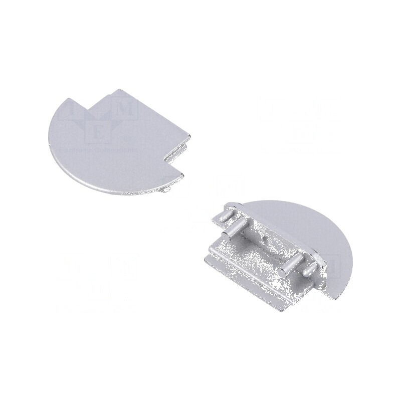 Obturator LED profil argintiu 2 buc ABS cu orificiu | Electronic-mag.ro | Componente Electronice