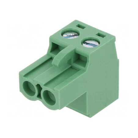 Regletă de conexiuni deconectabilă 5,08mm cu 2 piste drept mufe | Electronic-mag.ro | Componente Electronice
