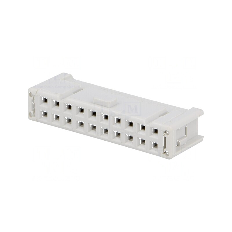 Conector IDC mufă mamă 20 PIN pentru cablu-bandă 1,27mm | Electronic-mag.ro | Componente Electronice