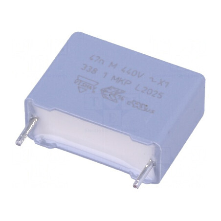 Condensator polipropilenă 47nF THT ±20% 15mm 1kVDC 440VAC | Electronic-mag.ro | Componente Electronice