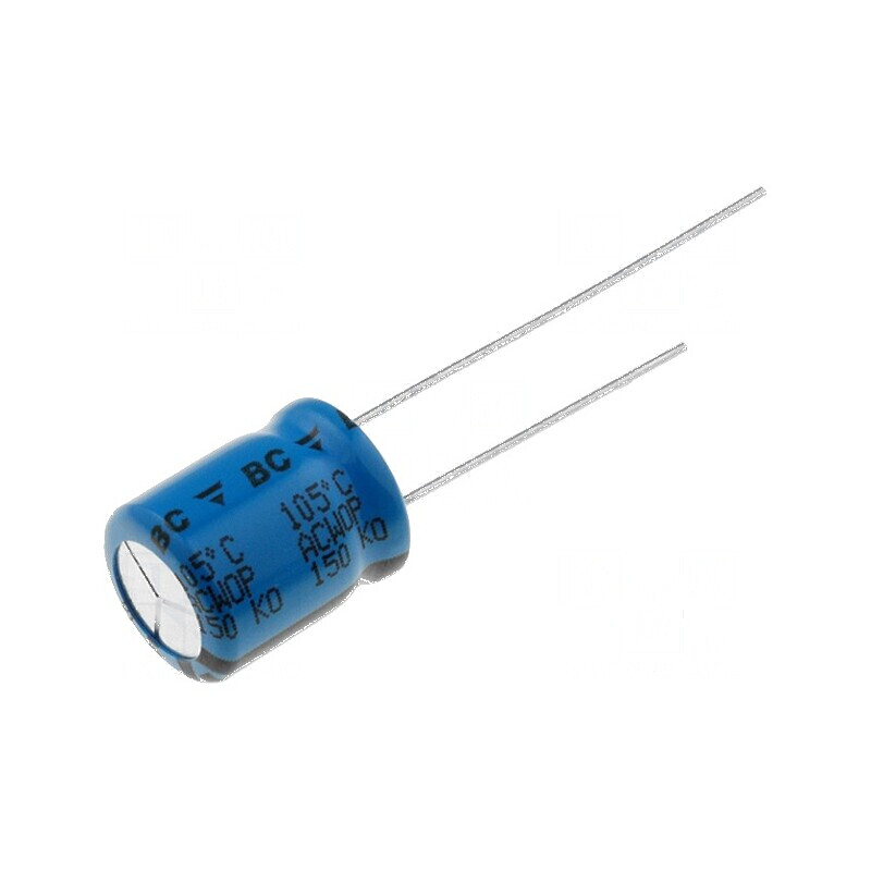 Condensator electrolitic low ESR THT 100uF 63VDC Ø10x12mm | Electronic-mag.ro | Componente Electronice